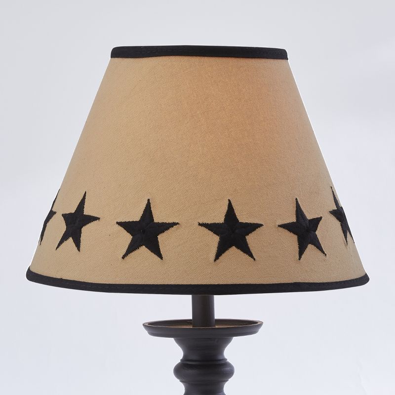 Park Designs Black Star Embroidered Shade - 10", 2 of 5
