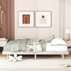 NicBex Modern Floating Platform Bed Frame,Solid Wood Platform Bed Frame with Wooden Slats,Under Bed Storage,Easy Assembly,White/Gray/Walnut - 3 of 4