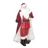 Transpac Resin 12.75 in. Multicolor Christmas Fuzzy Santa with Watch Figurine - 2 of 4