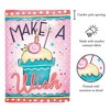 Magnolia Garden Make a Wish Cupcake with Candle 13 x 18 Inch Polyester Garden Flag - 2 of 2