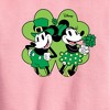 Boys' - Disney - Mickey Minnie Shamrock Graphic Long Sleeve Fleece Sweatshirt - 2 of 4