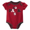 NCAA NC State Wolfpack Infant Girls' 3pk Bodysuit - 4 of 4
