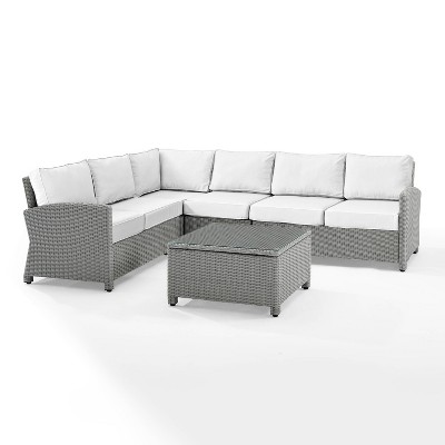 Bradenton 5pc Outdoor Wicker Sectional Set - Crosley