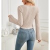 Clearlove Women Ruched Front Crop Top Sweetheart Neck Shirts - 4 of 4