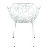 LeisureMod Devon 5-Piece Aluminum Outdoor Patio Dining Set - Glass Top, Stackable Chairs - 4 of 4