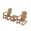 WestinTrends 3-Piece Outdoor Patio Adirondack Rocking Chair with Side Table Set - 3 of 3