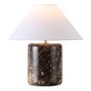 Kathariana Marble Table Lamp - CTL1086 - Dark Brown/White - Safavieh Couture - 2 of 4