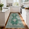 Area Rugs for Living Room Floral Vintage Soft Non Slip Machine Washable Distressed Vintage Rug for Bedroom Dining Room - 4 of 4
