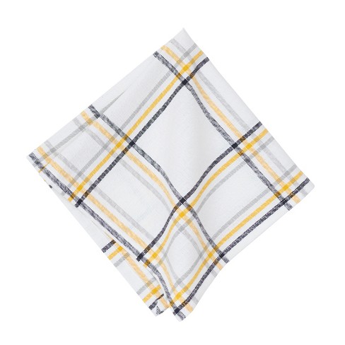 C&f Home Franklin Ochre Gingham Check Kitchen Towel : Target