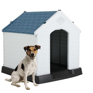 BestMassage Dog House Indoor & Outdoor Kennel with Weatherproof Puppy Shelter Pet Crate - 1 of 4