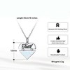 Heart Pendant Necklace Engraved Faith Created Fire Opal Ginger Lyne Collection - 3 of 4