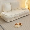 SEVOBAL Human Dog Bed Lazy Sofa Couch 5 Adjustable Position Sit Sleep Bed Fold Put In Bedroom Living Room Space Saving, White, 37.79"*36.61"*6.69" - 2 of 4