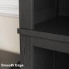 Coolmee 71" Farmhouse Bookcase w/Adjustable Shelves, 5 Tier Tall Bookshelf with Wooden Legs, Rustic Book Shelf for Living Room Office Library - 3 of 4