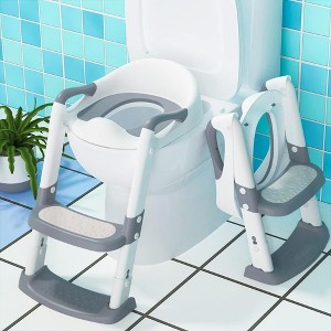Whizmax Potty Training Seat with Step Stool Ladder for Toddlers as a Potty Training Toilet Anti-Slip Safe Pads Adjustable Height Legs - 1 of 4