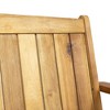 NAYSAYE Patio Swing Acacia Wood Porch Swing with Slatted Backrest for Outdoor Relaxation, Teak, 47.75"*25.25"*22" - 3 of 4