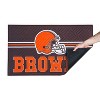 Evergreen NFL Cleveland Browns Embossed Mat Cross Hatch Indoor and Outdoor Doormat - 3 of 3