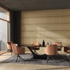 HOMCOM 24" x 24" 4 Pack Wood Wall Panels for Sound Absorbing, Acoustic Wood Panels for Interior Wall Decor, Ceiling - 2 of 4