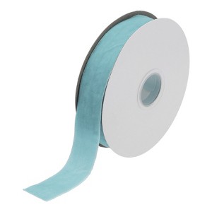 Unique Bargains Soft Single Face Spool Silky Velvet Ribbon for Bouquets DIY Crafts - 1 of 3
