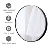 Wooakway Round Metal Decorative Wall Mirror Bathroom Mirror Wall Mount Accent Mirror Wall Decor for Bedroom Living Room - 4 of 4