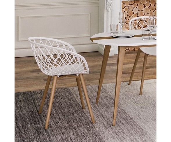 Set of 2 Kurv Chair Navy - Jamesdar