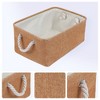 REGALWOVEN Cotton Collapsible Lightweight Sturdy Open Storage Bins 3 Pcs - 2 of 4