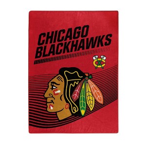 NHL Chicago Blackhawks Microfiber Plush Throw Blanket - 1 of 4