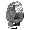 Nellie Patio Wicker Swivel Chairs, Rocking Function Egg Patio Chair with Cushions, Outdoor Furniture - Maison Boucle - 2 of 4