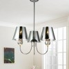 22" x 24" x 29" Leto Chrome Chandelier Silver - Warehouse of Tiffany - 2 of 4