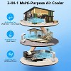 Portable Evaporative Air Cooler w/ Remote, 3 Speeds, 12h Timer - 3-in-1 Swamp Cooler for Indoor, Garage, Patio - 4 of 4
