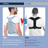 Attop  Posture Corrector for Men and Women - Adjustable Full Back Support Brace for Upper/Lower Back Pain, Scoliosis, and Hunchback Relief - 2 of 4