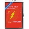 Trends International DC Comics Movie The Flash - Vibrate Your Molecules Framed Wall Poster Prints - 3 of 4