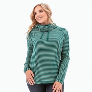 Old Ranch Brands Women's Raven Cowl Neck - Shaded Spruce, Size X Large - 1 of 4
