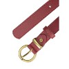 INSPIRE CHIC Women PU Leather Belts Bronze Metal Pin Buckle Thin Waist Belts for Jeans Dress - 2 of 4