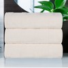 Ribbed Cotton Highly Absorbent Medium Weight Bath Towels, Set of 3 by Blue Nile Mills - 2 of 4