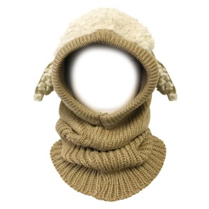 Wrapables Winter Warm Knitted Animal Ears Earflap Hood Beanie Hat for Baby and Toddlers - 1 of 4