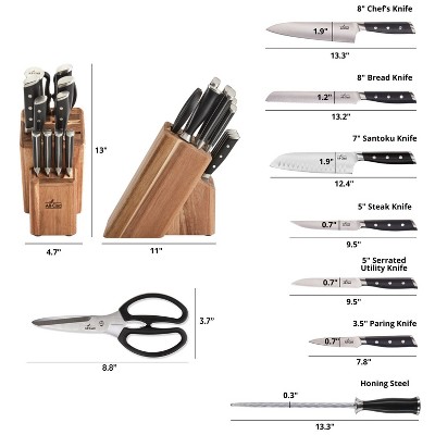 All-Clad 12-Piece Knife Block Set, Forged Knives