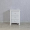 LIVAREEmlen 2 Sets White 3-Drawer Modern Nightstand with Charging Station and USB Ports & Power Outlets,Wooden Bed Side Table/End Table for Bedrooms - 3 of 4