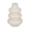 Sagebrook Home 9" Dolomite Stacked Vase Contemporary Abstract Stacked Sphere Cotton White - 3 of 4