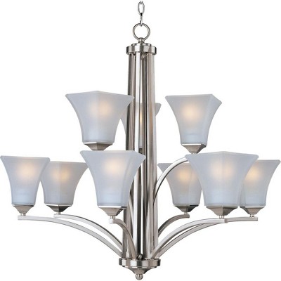 Maxim Lighting Aurora 9 - Light Chandelier in  Satin Nickel
