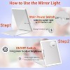 FUNTOUCH Rechargeable and Portable 10x7.5 Large Travel Makeup Mirror with 10X Magnification ,3 Color Lights with Touch Screen Dimming - 4 of 4