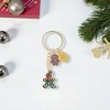 Unique Bargains Christmas Keychain Double Ring Zinc Alloy Colorful 3.15" 1 Pc - 4 of 4