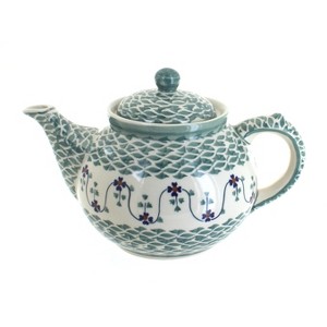 Blue Rose Polish Pottery C017 Manufaktura Teapot - 1 of 2