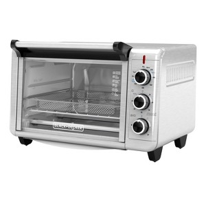 BLACK+DECKER 6-Slice Crisp 'N Bake Air Fry Toaster Oven, TO3215SS, 5 Cooking Functions, 60 Minute Timer, Stainless Steel - 1 of 4
