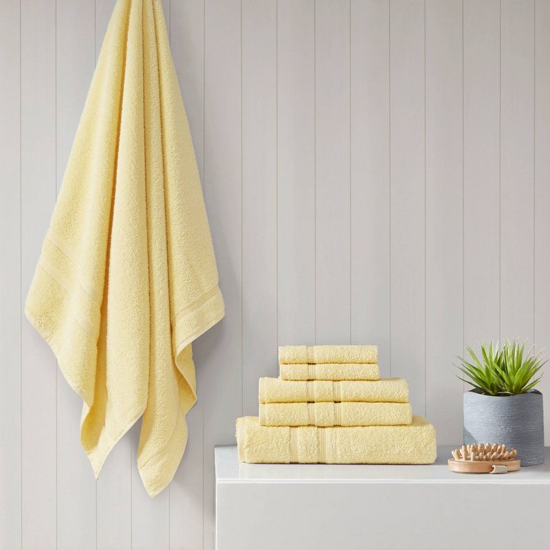 6pc Aegean 100% Turkish Cotton Bath Towel Set, 2 of 6