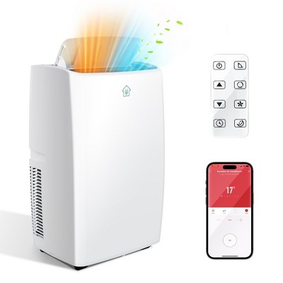 Captiva Designs Portable Air Conditioner Smart Quiet Air Conditioner with App and Remote Control & 24H Timer