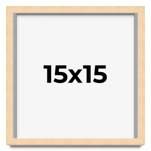 PosterPalooza | Square Classic Modern Yellow Picture Frame - UV Acrylic, Foam Board Backing, Hanging Hardware - 1 of 4