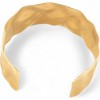 Anna-Kaci Women's Wavy Gold Tone Open Cuff Bracelet with Fluid Sculpted Design- Gold - 3 of 4
