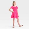 Girls' Short Sleeve Chiffon Dress - Cat & Jack™ - 3 of 3