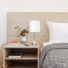 Creekwood Home Contemporary Bedside Table Lamp with Power Outlet - 3 of 4