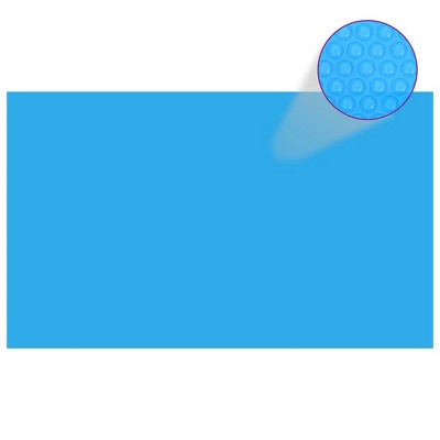 VidaXL Rectangular Pool Cover 393.7 in.x236.2 in. PE Blue